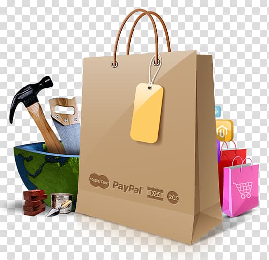 Paper bag Shopping Bags & Trolleys, bag transparent background PNG clipart