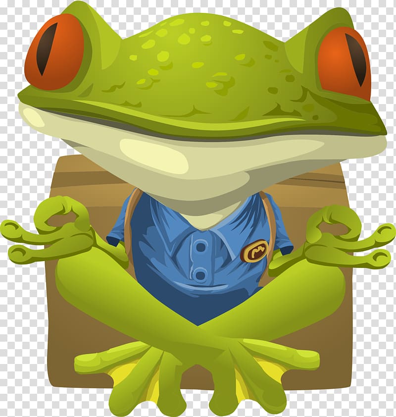 Frog Yoga Drawing , frog transparent background PNG clipart