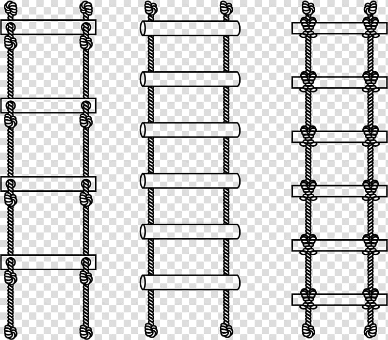 Ladder Rope Stairs, Straight aluminium ladder transparent background PNG clipart