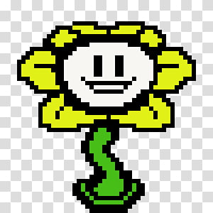 Tree Pixel Art, Undertale, Flowey, Sprite, Character, Toriel, Drawing, I Am  Flowey transparent background PNG clipart