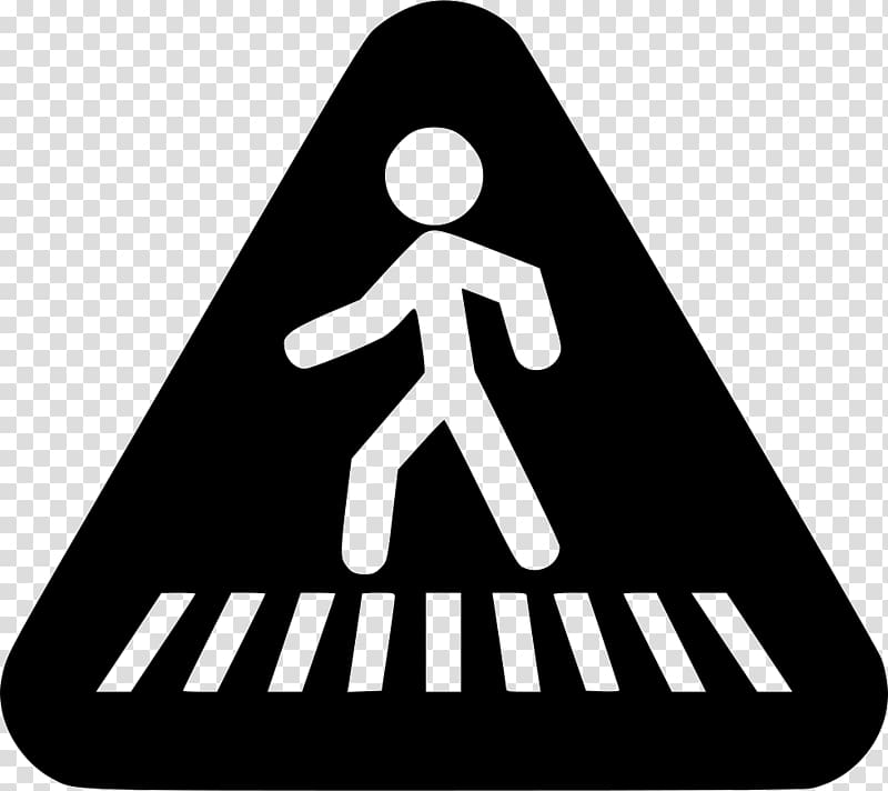 Pedestrian crossing Traffic sign, Animation transparent background PNG clipart