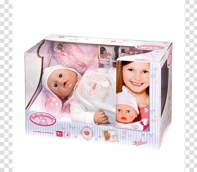 Doll MGA Entertainment My First Baby Annabell Toy Infant Zapf Creation, doll transparent background PNG clipart