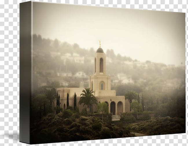 Newport Beach California Temple Chapel Gallery wrap Canvas , temple drawing transparent background PNG clipart
