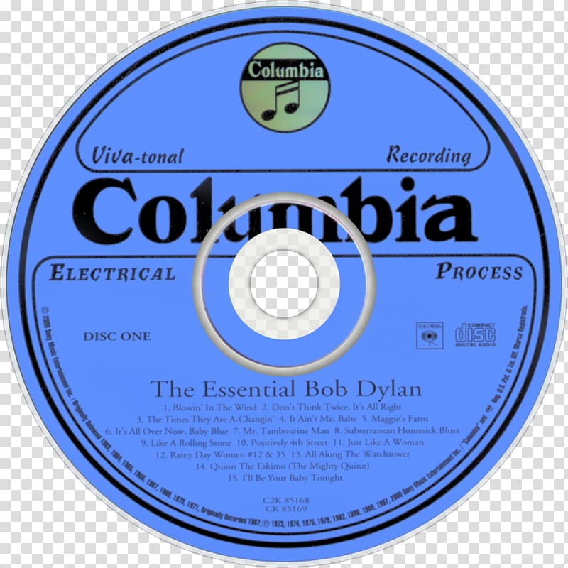 Compact disc The Essential Bob Dylan The Essential Barbra Streisand Album Time Out of Mind, bob dylan transparent background PNG clipart
