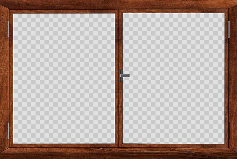 brown and gray wooden cabinet, Double Window Closed transparent background PNG clipart