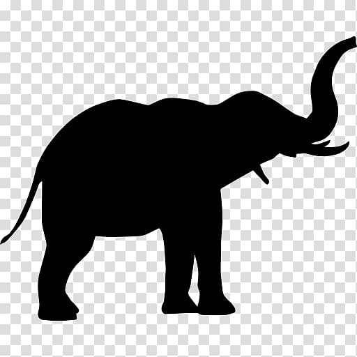 Elephant Silhouette, elephants transparent background PNG clipart