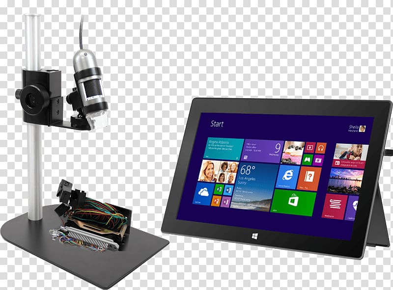 ASUS Transformer Book T100HA Laptop Microscope Asus Eee Pad Transformer Android, handheld usb microscope stand for transparent background PNG clipart