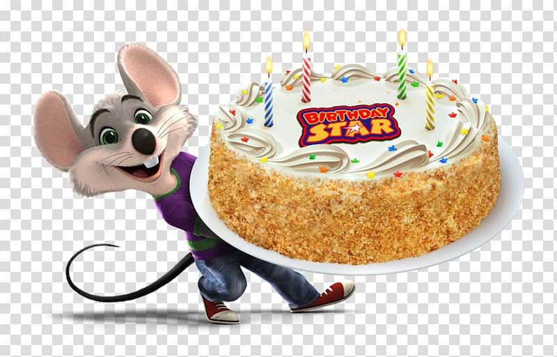 Birthday cake Chuck E. Cheese's, cake transparent background PNG clipart