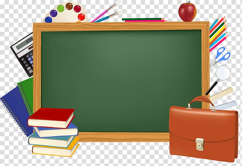 green chalboard illustration, School Desktop Education , black board transparent background PNG clipart