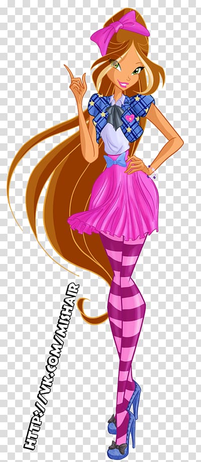 Flora Musa Tecna Stella Winx Club Season 6 School Season Transparent Background Png Clipart Hiclipart