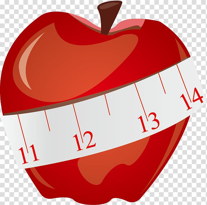 Tape measure Measurement , Apple and tape measure transparent background PNG clipart