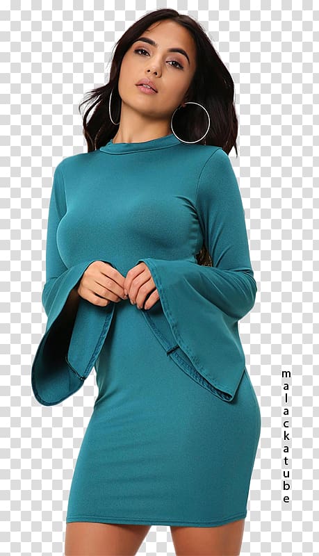 Sleeve Cocktail dress Neckline Polo neck, dress transparent background PNG clipart