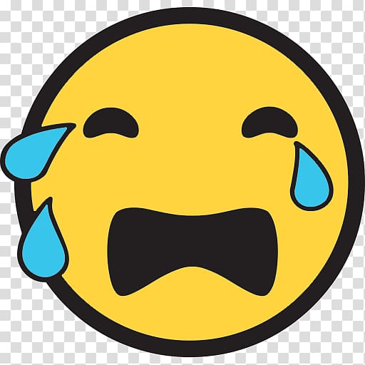 Emoticon Smiley Face with Tears of Joy emoji Crying, crying transparent background PNG clipart