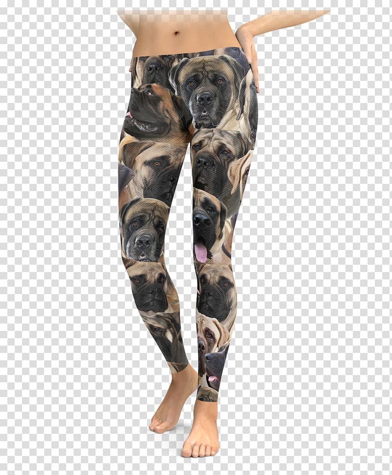 Leggings T-shirt Tights LuLaRoe Spandex, English Mastiff transparent background PNG clipart