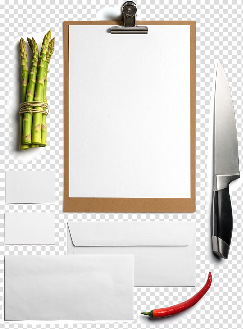 Mockup Graphic design Packaging and labeling Logo, Knife and record book transparent background PNG clipart