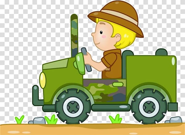 safari truck clipart