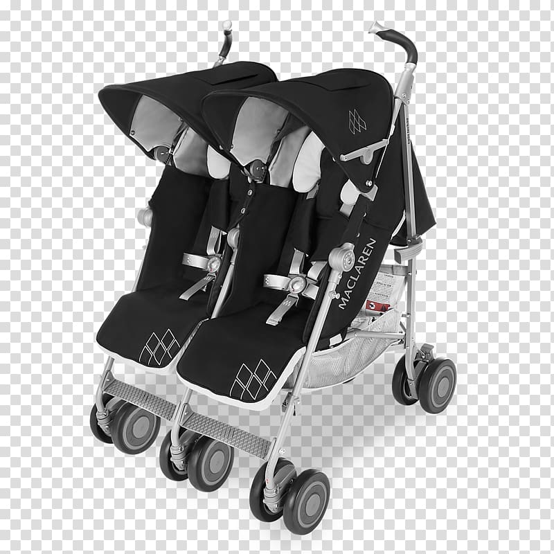 Maclaren Twin Techno Baby Transport Maclaren Twin Triumph Infant, Twin Stroller transparent background PNG clipart