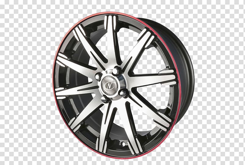 Alloy wheel Car Tire Spoke Hubcap, Alloy car wheel transparent background PNG clipart
