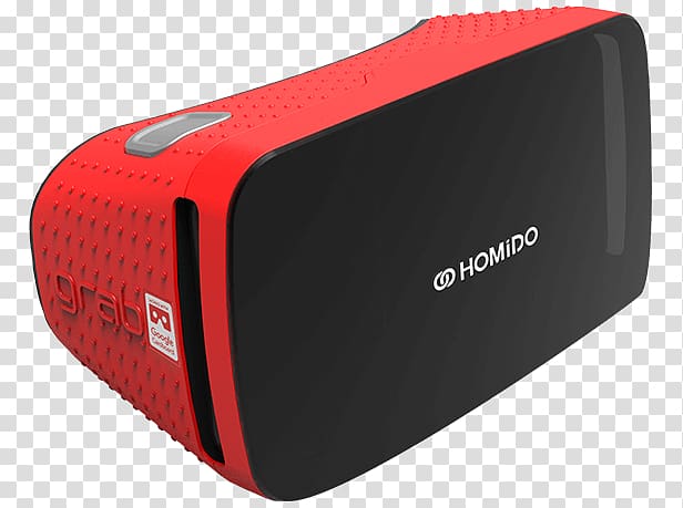 black and red Homido Grab virtual reality headset illustration, Homido VR Headset Grab transparent background PNG clipart