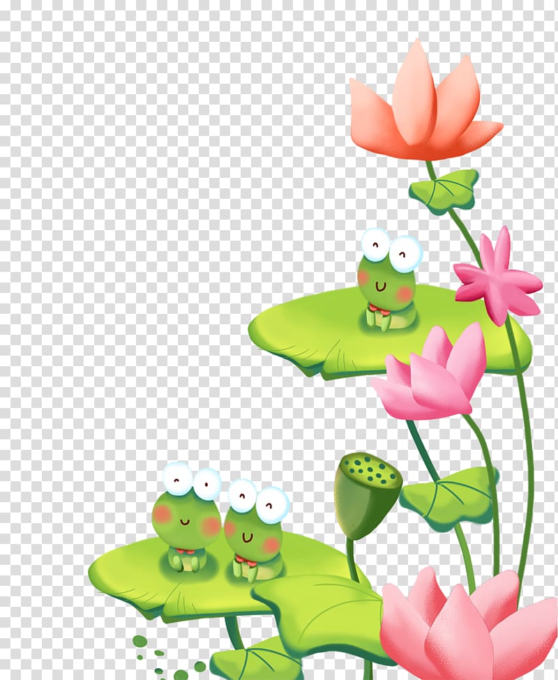 Frog , Lotus Frog transparent background PNG clipart