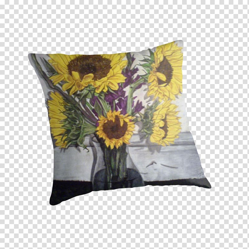 Throw Pillows Cushion sunflower m, pillow transparent background PNG clipart