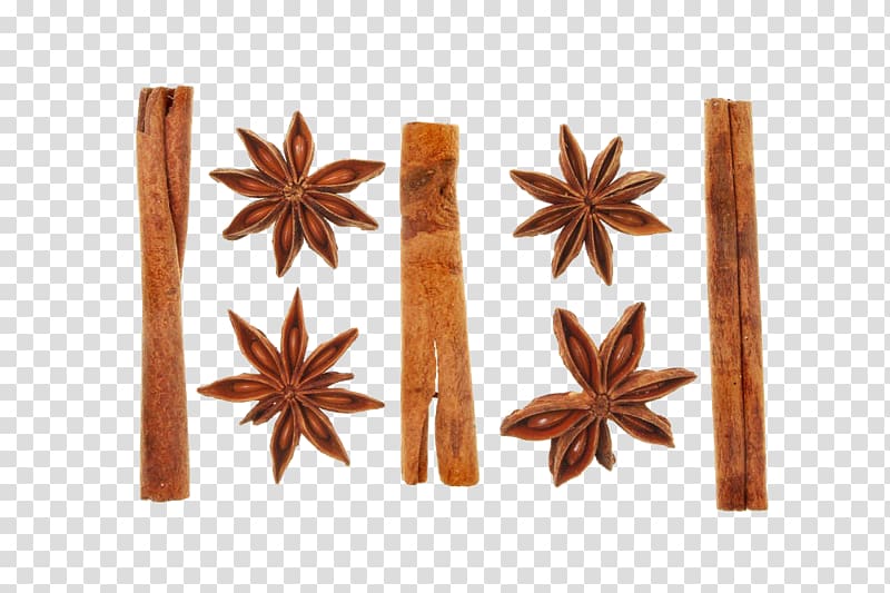 cinnamon, star anise transparent background PNG clipart