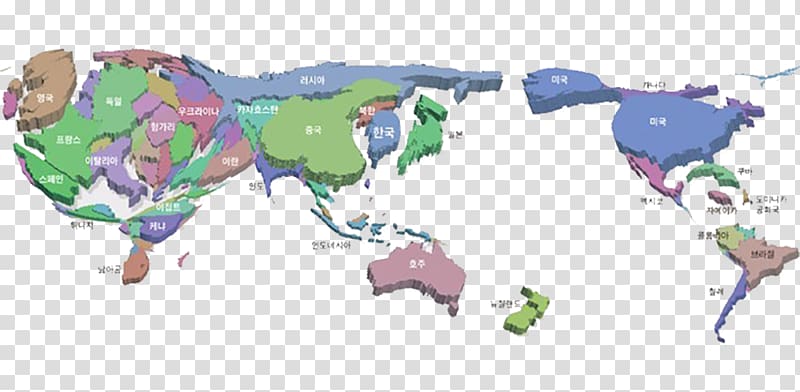 South Korea China World map World map, The world\'s three-dimensional map of Canada transparent background PNG clipart