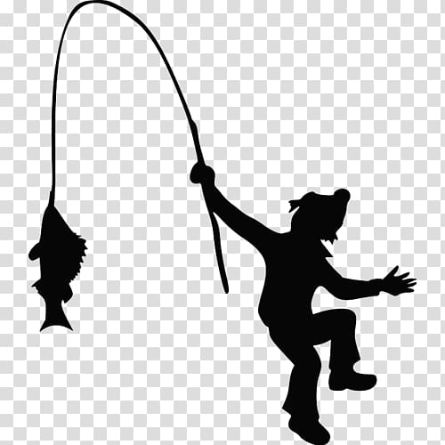 Fishing Rods Silhouette , Fishing transparent background PNG clipart