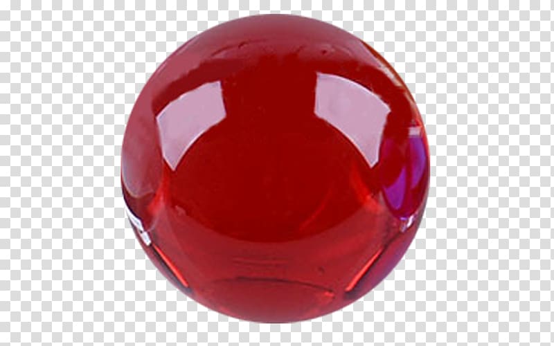 Sphere Red Color solid Glass, glass ball transparent background PNG clipart