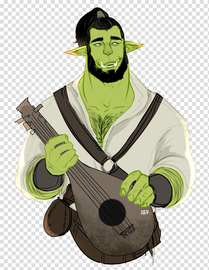 Orc Dungeons & Dragons Character World of Warcraft Illustration, half orc transparent background PNG clipart