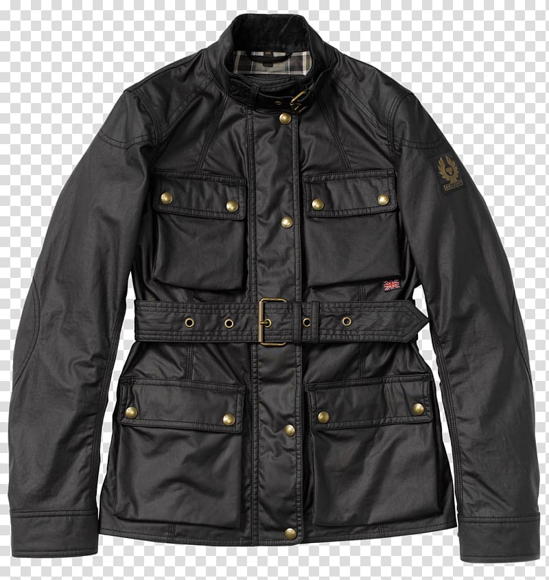 Birdwell Leather jacket J. Barbour and Sons Waxed jacket, jacket transparent background PNG clipart