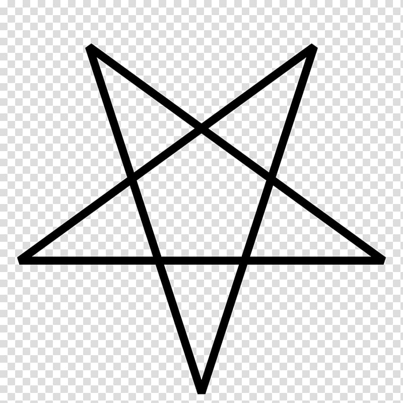 Church of Satan Lucifer The Satanic Bible Pentagram Satanism, luminous five-pointed star transparent background PNG clipart