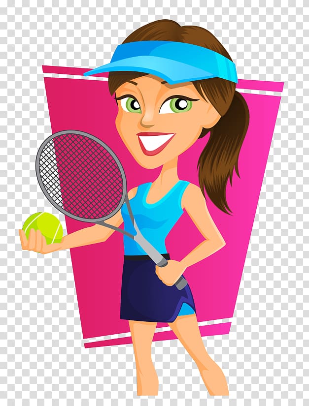 Adobe Illustrator Tennis Illustration, Hand-painted cartoon tennis hat beauty transparent background PNG clipart