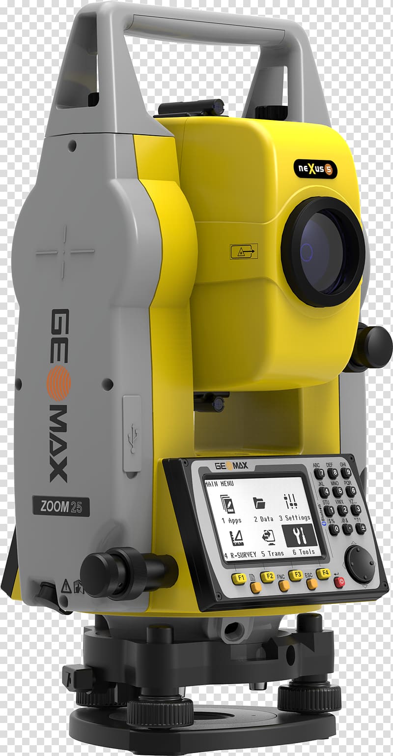 Total station Surveyor Measurement Theodolite Prism, Total Station transparent background PNG clipart