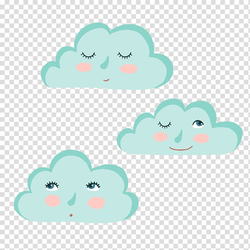 Eye , Blue clouds transparent background PNG clipart