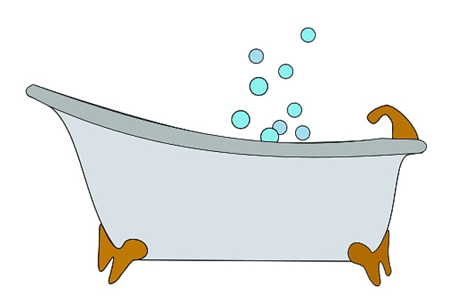 Hot tub Baths Bathroom Bubble bath , Bathtub Silhouette transparent background PNG clipart