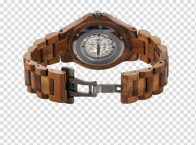 Watch strap WeWOOD Marsh Nut Brand, watch transparent background PNG clipart