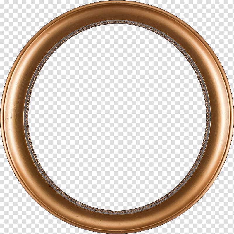 Metal Copper Brass Material, circular transparent background PNG clipart