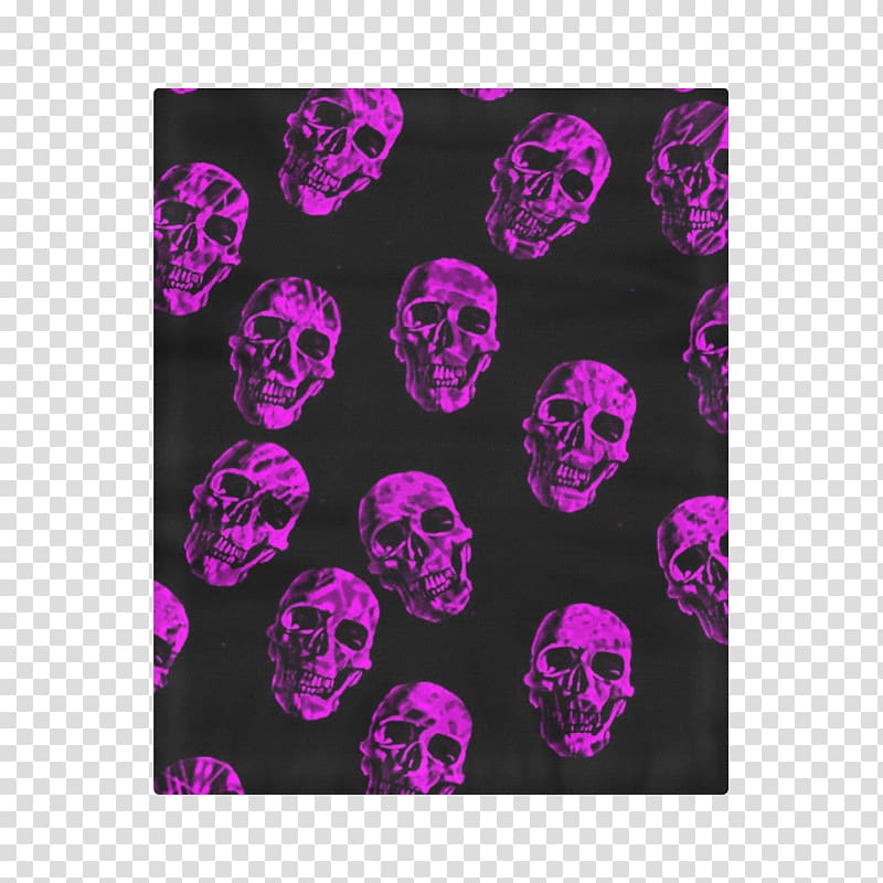 Human skull symbolism Calavera Art Douchegordijn, All Over Print transparent background PNG clipart