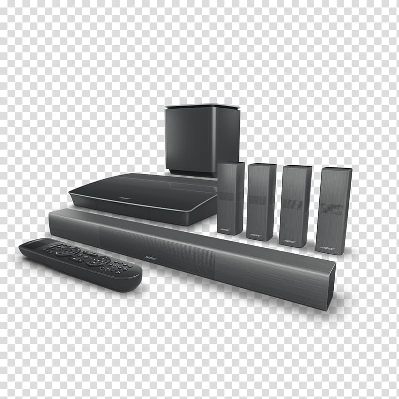 Home Theater Systems Bose Corporation Bose 5.1 home entertainment systems Loudspeaker Bose Lifestyle 650, headphones transparent background PNG clipart