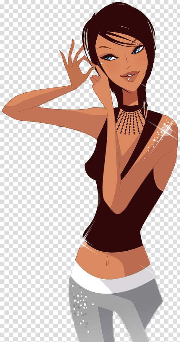 Fashion design Designer Art, foreign women transparent background PNG clipart