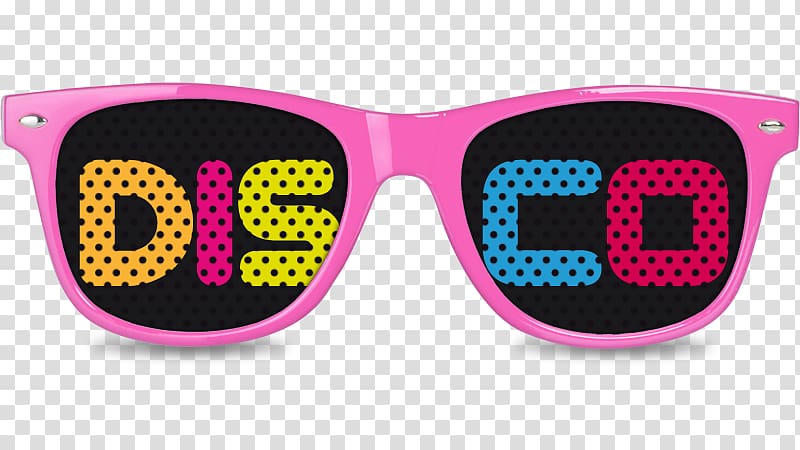 Sunglasses Disco Ottawan 1980s, glasses transparent background PNG clipart