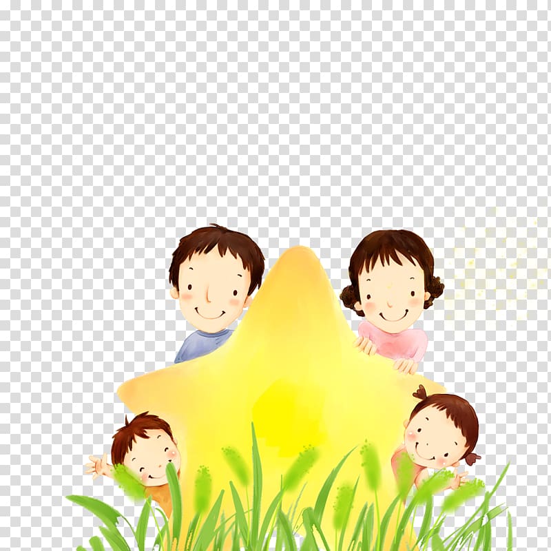 Family Cartoon Drawing Illustration, family transparent background PNG clipart