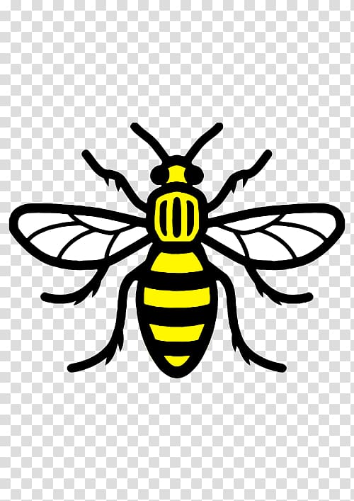 black and white wasp icon, 2017 Manchester Arena bombing Worker bee T-shirt, logo badge tattoo transparent background PNG clipart