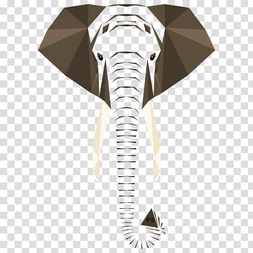 Graphic design Elephant Graphic arts, geometric shapes transparent background PNG clipart