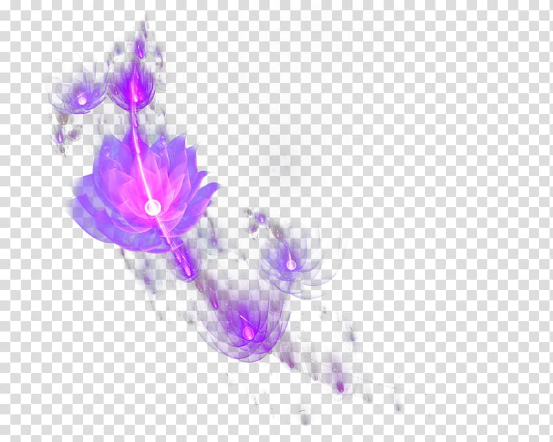 Petal Computer Pattern, Purple dream flower transparent background PNG clipart