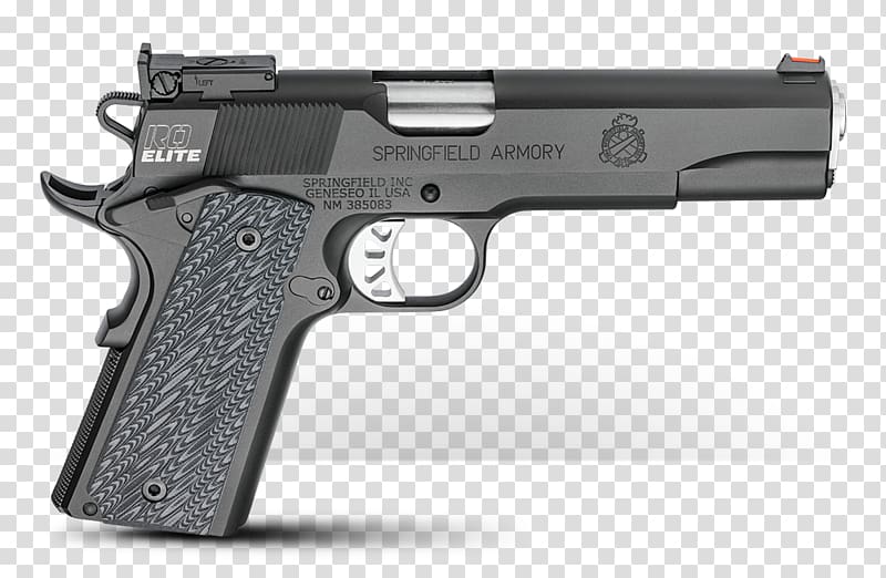 Springfield Armory Semi-automatic firearm Pistol .45 ACP, Springfield Armory transparent background PNG clipart