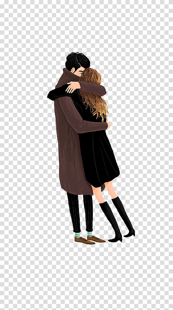 man hugging woman illustration, couple u5973u6c49u5b50u5927u6539u9020 Significant other Love, Embrace the couple transparent background PNG clipart