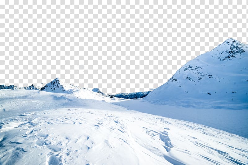 Mount Elbrus Snow Mountain range Winter, Creative super clear snow transparent background PNG clipart