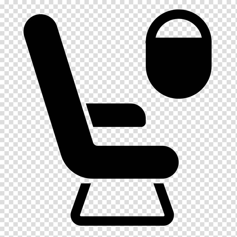 Airplane Flight Airline seat Computer Icons, equal transparent background PNG clipart